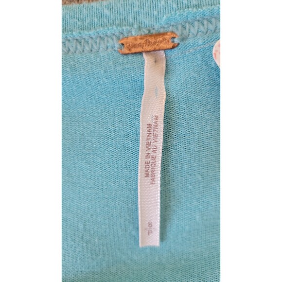 Free People Turquoise Mirage Forever Your Girl Tee - Picture 4 of 4